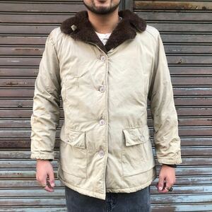 希少 50s DryBak abercrombie fitch ドライバック アバクロ スポーツジャケット アバクロ USA製 ヴィンテージ 襟ボア アルパカ 40s S M