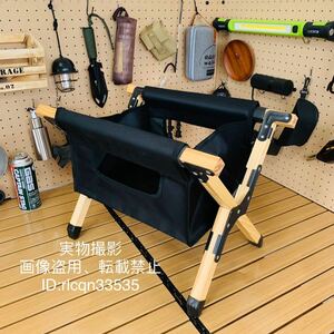 キャンプ用 クーラースタンド 多機能スタンド 軽量頑丈1.6kg 木製 51cmx34cmx37cm キャンプ アウトドア 野外登山 収納付き