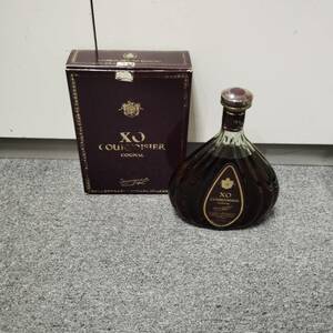 【B-0610.2-4】1円スタート COURVOISIER XO クルボアジェ エックスオー グリーンボトル コニャック ブランデー 700ml 40% 箱 未開栓