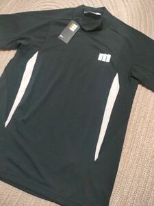 新品 定価12100 Munsingwear マンシング 半袖 シャツ М ブラック 黒 吸汗速乾 Motion3D メンズ ゴルフ カットソー 