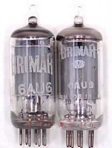 6AU6 BRIMAR ブリマー EF94 6J4P 真空管 中古 送料無料 ENGLAND BVA MULLARD アンプ パワーアンプ プリアンプ 