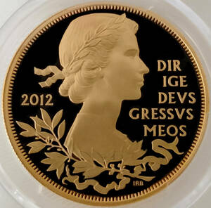 【 黄金のヤングヤング 】 ダイヤモンド ジュビリー 金メッキ 2012 イギリス 英国 銀貨 5ポンド PCGS PR 67 DEEP CAMEO