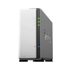 【中古】Synology NASキット 1ベイ DS120j/JP【ガイドブック付】 デュアルコアCPU 512MBメモリ搭載 ライトユーザー向け