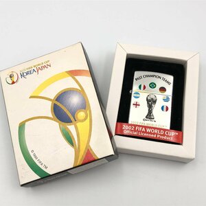 9/4 L146-SE★ZIPPO 2002 FIFA WORLD CUP オイルライター★火花確認済 2001年製 シルバー系 lighter 喫煙具 DB0/DD0