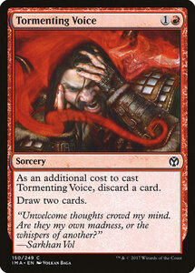 MTG ■赤/英語版■ 《苦しめる声/Tormenting Voice》★FOIL★ アイコニックマスターズ IMA