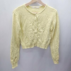 ◇ MOUSSY マウジー 長袖 カーディガン サイズF イエロー レディース E