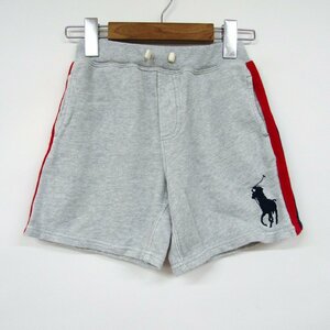 ポロ・ラルフローレン ショートパンツ ハーフパンツ スウェット ビッグポニー キッズ 男の子用 7サイズ グレー POLO RALPH LAUREN