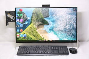 富士通 ESPRIMO FH70/B1 新品非光沢液晶 i7-7700HQ(4C8T) 8GB M.2 256GB(NVMe)+1TB Office2021pro Win11 FullHD 2017年モデル FMV