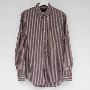 ラルフローレン マルチストライプ ボタンダウンシャツ Mサイズ(実寸Lサイズ相当) Ralph Lauren Multi stripe B.D.shirt 90s 00s vintage