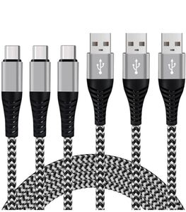 USB Type C ケーブル【3本セット 2M】タイプc ケーブル 3.1A 急速充電 高速データ転送　iPhone15ケーブル