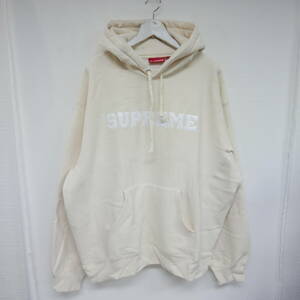 【1円】良好 国内正規 Supreme 24SS Collegiate Hooded Sweatshirt カレッジロゴ スウェットパーカー フーディー Natural ナチュラル XL