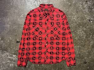 TENDERLOIN T-WESTERN SHT W L/S テンダーロイン ウィンチェスター柄 ウエスタンシャツ アニマル柄 ロゴ 金ボタン 長袖シャツ S