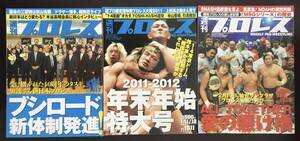 週刊プロレス　3冊　表紙　ALL TOGETHER　棚橋弘至　鈴木みのる　