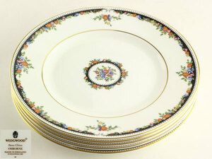 洋食器　WEDGWOOD　ウェッジウッド　OSBORNE　プレート　5客　径17.8ｃｍ　F1412