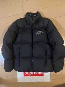 supreme nike reversible puffy jacketシュプリーム　ナイキ　リバーシブル　パフィ　ジャケット　アウター　ブラック　黒