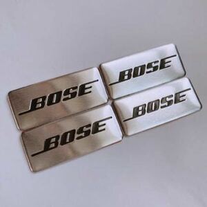 4枚セット BOSE プレートステッカー BOSEステッカー エンブレムステッカー