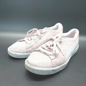 ◇ PUMA VIKKY V3 383023-05 ミッドカット 定番シルエット スニーカー サイズ23.5 ライトピンク レディース E