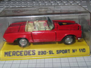 レターパック可 JOAL メルセデスベンツ230SL/ジョアル 海外製 外国車 旧車 オープンカー MINIATURES Mercedes-Benz ミニカー　未使用品