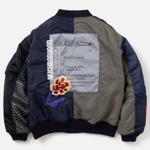 美品 NEIGHBORHOOD x YOHJI YAMAMOTO（ネイバーフッド x ヨウジヤマモト） ダウンジャケット Lサイズ