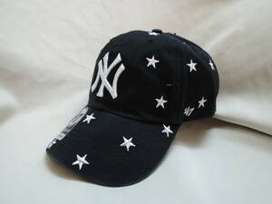 ☆ 47BRAND Yankees Confetti CLEAN UP 限定 最新 人気商品 キャップ ヤンキース ブラック 最新人気商品 送料300円～