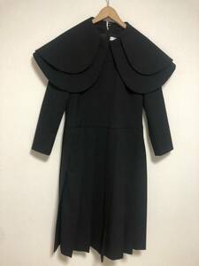 COMME des GARCONS COMME des GARCONS (コムデギャルソンコムデギャルソン) 23SS　丸襟ウールポリワンピース　RK-O013