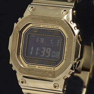 1円 稼働 カシオ GMW-B5000GD-9JF G-SHOCK 電波ソーラー デジタル文字盤 ゴールド メンズ腕時計 0432300 12BGT KMR