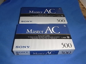 未開封　SONY ベータテープ　Master AC L-500 2本