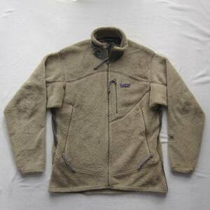 ☆ パタゴニア R2 ジャケット (M) レトロカーキ 2002年 刺繍ロゴ USA製 / patagonia / R4 / レトロ / ヴィンテージ / グリセード / パイル 