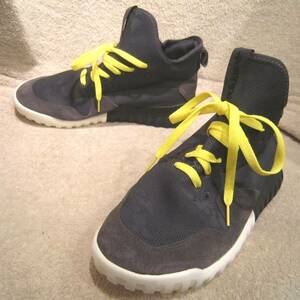 アディダス チューブラー エックス アンケージド（BB8404）黒 26.5㎝ US8.5　　 　　adidas TUBULAR X UNCGD　2017年製　別靴ヒモ　wj2411d