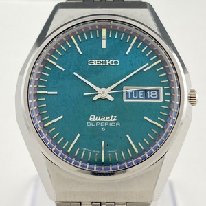 【ジャンク品】セイコー SEIKO 廃盤レアモデル モルフォ蝶 スーペリア 腕時計 クォーツ 【中古】