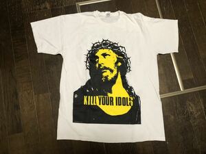 ヴィンテージ Tシャツ キリスト 80s 90s バンドTシャツ アート Nirvana ニルヴァーナ カートコバーン グランジ USA バックプリント