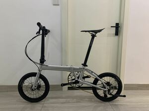 ★1円~数量限定★超軽量 折り畳み 自転車 アルミ フレーム　フォーク セット クリア塗装★未使用品★ 検（ダホン　DAHON K3 PLUS