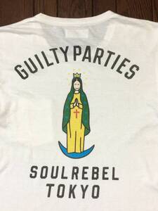 ワコマリア WACKO MARIA ギルティパーティーズ GUILTY PARTIES マリア ポケット Tシャツ M 白 ポケT SOUL REBEL TOKYO 日本製