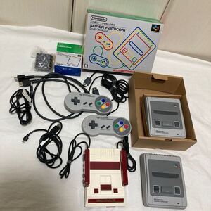 任天堂 Nintendo ニンテンドークラシックミニ 3台セット スーパーファミコン 2台 箱付き1台 本体のみ1台 ファミコン 1台 動作確認済