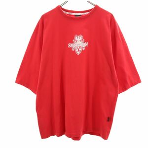 ショーンジョン プリント 半袖 Tシャツ L レッド Sean John メンズ