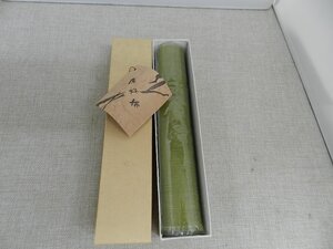 クラフト工房　万葉舎　原始布　花瓶敷　テーブルセンター　1枚　未使用品　シナ布　緑　グラデーション