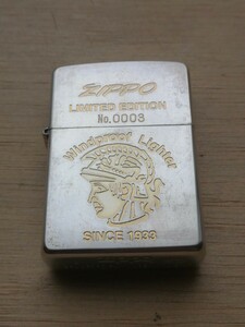 ZIPPO オイルライター　　LIMITED EDITION No0003　　製造年月　B XIV