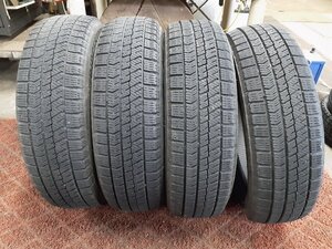 EF6911■155/65R14 75Q　4本価格　BRIDGESTONE BLIZZAK VRX2　送料無料 冬 ’21年 7分山 ワゴンR ムーブ デイズ パレット タント