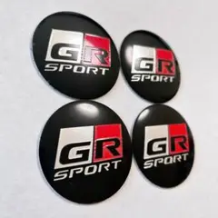 トヨタ GR スポーツ ホイールセンターキャップ　カバー4枚黒