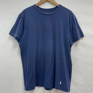 ラルフローレン POLO RALPH LAUREN 半袖 Tシャツ ワンポイント ポニー 刺繍ロゴ NVY L Tシャツ Tシャツ L