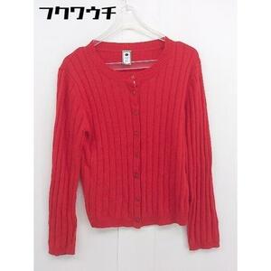 ◇ 179/WG イチナナキュウ/ダブルジー 長袖 ニット カーディガン サイズF レッド レディース