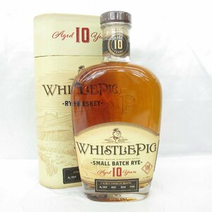 1円～【未開栓】WhistlePig ホイッスルピッグ 10年 スモールバッチ ライ ウイスキー 700ml 50% 箱あり 11714918 1125