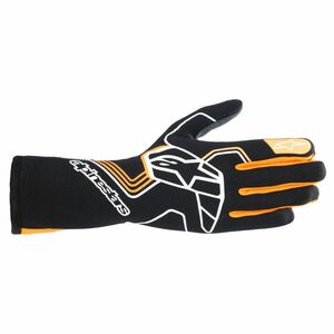 alpinestars(アルパインスターズ) レーシンググローブ TECH-1 RACE V4 GLOVE Mサイズ 156 BLACK ORANGE FLUO [FIA8856-2018公認]