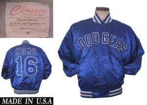 ビンテージ CLASSIC sports wear LA ドジャース 野茂 NOMO モデル Dogers スタジャン USAアメリカ製 メジャーリーグMLB 大谷 starter 山本