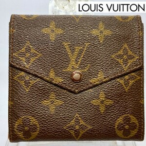 【中古】Louis Vuitton ルイ・ヴィトン 二つ折り財布 モノグラム ピエカルトレディ 853