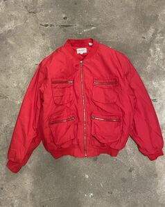 Late80-early 90s club Monaco multi 3D pocket bomber jacket テック　多重ポケット