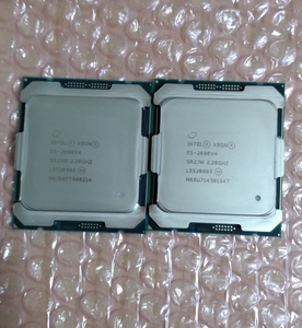 ◆◇送料無料◇◆動作確認済◆Xeon E5-2698 V4（インテル Xeon プロセッサー E5-2698 V4）FCLGA2011-3 2個セット◆領収書発行可能◆ T174