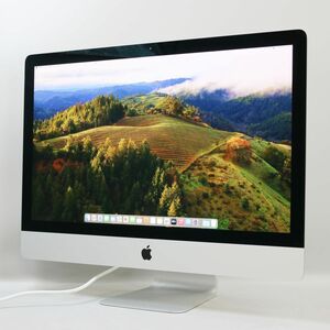 1円スタート Apple iMac Retina 5K, 27インチ, 2019 (Core i5-9600K /メモリ32GB/SSD121GB+HDD2TB(Fusion Drive)/macOS 14)