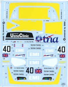 【TABUDESIGN】1/24 F1-GTR EMI #40 Le Mans 1998 デカール