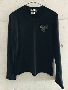 【限定コラボ★Mサイズ★送料込！】ブラックコムデギャルソン ディズニー DISNEY ウール セーター ニット BLACK COMME des GARCONS 1G-N003